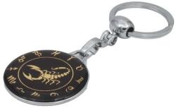  Breloc zodia Scorpion metalic cu epoxy, model elegant pentru chei (SCORPION)