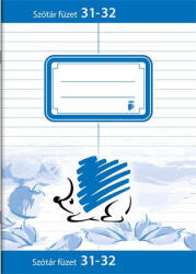 ICO Füzet, tűzött, A5, szótár, 32 lap "Süni", "31-32