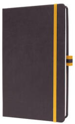 Sigel Jegyzetfüzet, exkluzív, A5, vonalas, 88 lap, keményfedeles "Linescape", fekete-sárga