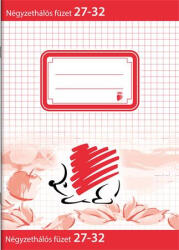 ICO Füzet, tűzött, A5, kockás, 32 lap "Süni", "27-32