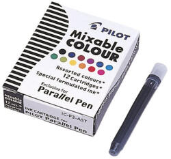 Pilot Töltőtoll patron "Parallel Pen", 12 különböző szín