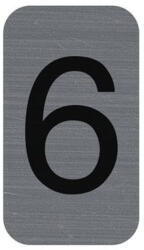 EXACOMPTA Információs tábla, öntapadó, 2, 5x4, 4 cm, alumíniumhatású, EXACOMPTA, 6-os (67186E) - iroszer24