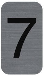 EXACOMPTA Információs tábla, öntapadó, 2, 5x4, 4 cm, alumíniumhatású, EXACOMPTA, 7-es (67187E) - iroszer24