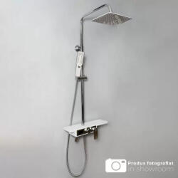 Korman Technik Coloana de dus din inox cu afisaj LCD, alb/crom, 3 functii, Korman Technik (AT1CT-D1OC-RS1S-SJG/009)
