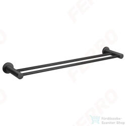 FERRO SMILE dupla törölközőtartó 60 cm, fekete ASM10BL (ASM10BL)