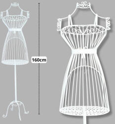  Fém próbababa - fehér 160cm - csinaldmagadshop