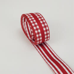  Kétoldalas textil szalag 2, 5cm*2m piros - csinaldmagadshop