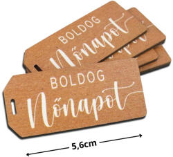  Nyomtatott dekorkarton - Boldog nőnapot scrapbook táblák 5db/cs natúr - csinaldmagadshop