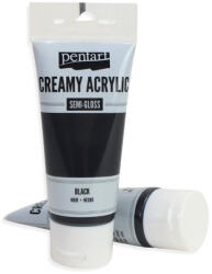  PC Krémes akrilfesték selyemfényű 60 ml fekete - csinaldmagadshop