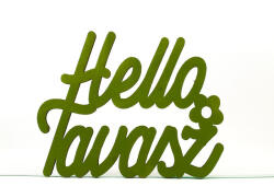  Oliva "Helló Tavasz" felirat 8, 5x11cm - csinaldmagadshop