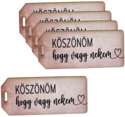 Nyomtatott dekorkarton - Köszönöm hogy vagy nekem táblák 5db