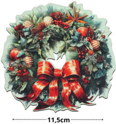  Nyomtatott fa tábla - Koszorú koszorúközép 11, 5cm - csinaldmagadshop