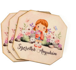  Nyomtatott dekorkarton - Szeretlek anyukám 3db - csinaldmagadshop