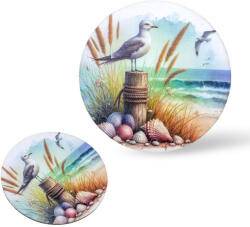  Nyomtatott fa koszorú közép - Tengerpart