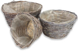  Antikolt vessző tál bélelt 3db/szett 9/# - csinaldmagadshop