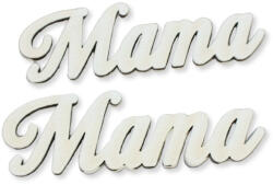 Natúr fa - Mama felirat - fehér 10cm 2db/csomag - csinaldmagadshop