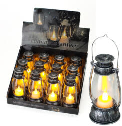  Lámpás mécses ezüst világítós 12db/dob