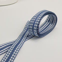  Kétoldalas textil szalag 1, 5cm*2m acélkék - csinaldmagadshop