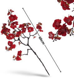 Virágzó ág piros 60cm