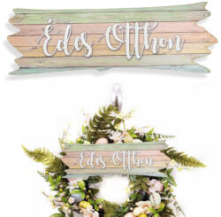  Nyomtatott dekorkarton - Édes Otthon pasztell tábla 7x20cm - csinaldmagadshop