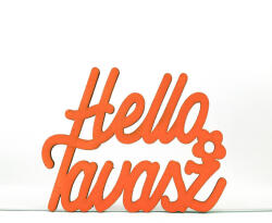  Narancs "Helló Tavasz" felirat 8, 5x11cm - csinaldmagadshop