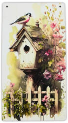  Nyomtatott fa tábla - Madáretető akasztós tábla 13x24, 3cm - csinaldmagadshop