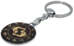  Breloc zodia Pesti din epoxy, medalion rotund cu inel metalic (PESTI1)