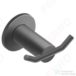 FERRO SMILE dupla akasztó, gun metal ASM06GM (ASM06GM)