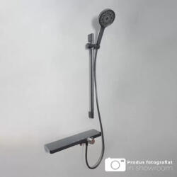 Korman Technik Coloana de dus din inox SUS304 negru lucios, 2 functii, Korman Technik 11211H (AT1CT-IM1P-RS1S-11211H)