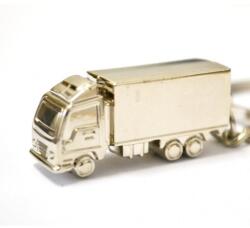 Breloc pentru chei model camion din metal, rezistent, finisaj lucios (Breloc-Tir)