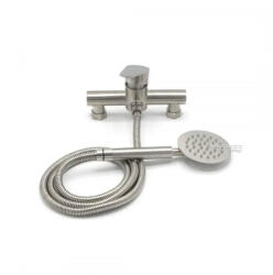 Korman Technik Set baterie dus cu furtun, inox SUS304 satinat, cartus ceramic, LY011 (AT1CT-IM1P-RS1S-LY011NX)