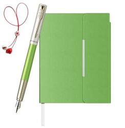 Parker Set Stilou Vector XL Teal verde deschis + Agenda Velvet B6 verde deschis (PACHETMARTISOR2(2))