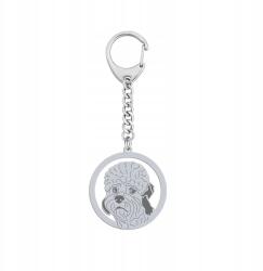 Mejk Jewellery Ezüst kulcstartó Dandie Dinmont terrier 925 Női Gravírozás Ingyenes (brelok srebrny z psem Dandie Dinmont Terrier)