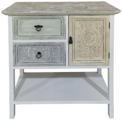 AdTrend Comoda lemn multicolor vintage 78 x 35 x 88 cm (101663) Comoda