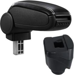  Cotieră pentru Renault Fluence (02.2010-) negru piele ecologica cu cusatura alba () (AVR-RNFL0920-N2A)