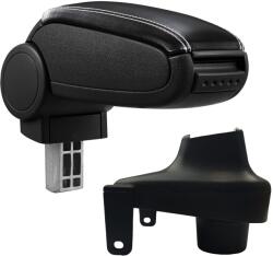  Cotieră pentru Renault Clio 4 (11.2012-) negru piele ecologica cu cusatura alba () (AVR-RNCL1320-N2A)