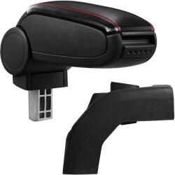  Cotieră pentru Ford Focus 2 II (07.2004-09.2012) negru piele ecologica cu cusatura rosie () (AVR-FDFC0520-N2R)