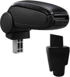  Cotieră pentru Dacia Dokker (2012 - ) negru piele ecologica cu cusatura alba () (AVR-RNDK1620-N2A)