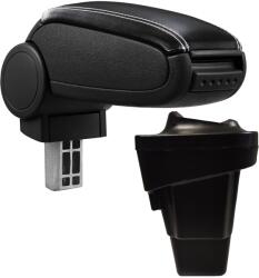  Cotieră pentru Ford Focus 3 Non-Facelift (04.2011-2015) negru piele ecologica cu cusatura alba () (AVR-FDFC1220-N2A)