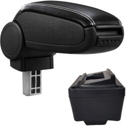  Cotieră pentru Audi A3 8L (09.1996-06.2003) negru piele ecologica cu cusatura alba () (AVR-ADA39620-N2A)