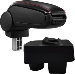  Cotieră pentru Škoda Fabia 2 (12.2006-12.2014) negru piele ecologica cu cusatura rosie () (AVR-SKFB0820-N2R)