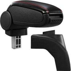  Cotieră pentru VW Golf 6 (10.2003-11.2013) negru piele ecologica cu cusatura rosie () (AVR-VWJT0520-N2R)