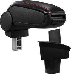  Cotieră pentru VW Passat B6 3C (03.2005-11.2010) negru piele ecologica cu cusatura rosie () (AVR-VWP60720-N2R)