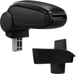  Cotieră pentru Ford Fiesta 6 MK6 7 MK7 (06.2008-01.2017) negru piele ecologica cu cusatura alba () (AVR-FDFS0520-N2A)