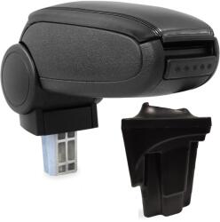  Cotieră pentru Seat Leon 2 1P (05.2005-12.2012) negru piele ecologica () (AVR-STLN0520-N2)