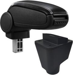  Cotieră pentru Dacia Sandero (09.2004-2017) negru piele ecologica cu cusatura alba () (AVR-RNSD1320-N2A)