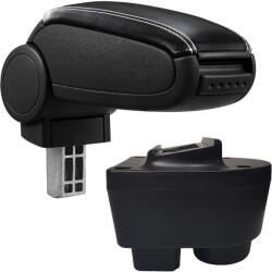  Cotieră pentru Opel Tigra TwinTop (06.2004-) negru piele ecologica cu cusatura alba () (AVR-OPCC0020-N2A)