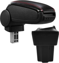  Cotieră pentru Opel Astra G (02.1998-12.2009) negru piele ecologica cu cusatura rosie () (AVR-OPAG9820-N2R)