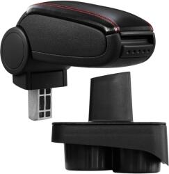  Cotieră pentru VW Polo 4 9N (10.2000-01.2012) negru piele ecologica cu cusatura rosie () (AVR-VWPL3H20-N2R)
