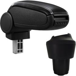  Cotieră pentru Seat Mii (10.2011-) negru piele ecologica cu cusatura alba () (AVR-VWUP1120-N2A)